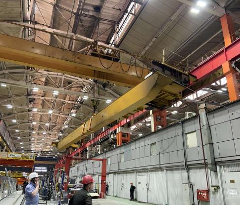 Произвели работы на&nbsp;ОАО &laquo;ТВЗ&raquo;: Демонтаж, перевоз и&nbsp;монтаж мостового крана.